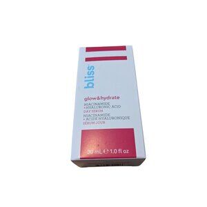 Bliss Glow & Hydrate Day Serum Niacinamide Hyaluronic Acid 1 oz NEW